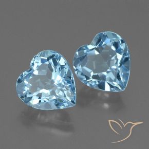 Shop natural 5.88ct Bleu Suisse Topaze gems, Cœur, from Brésil at GemSelect. In stock, global shipping!