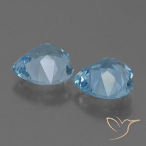 Shop natural 5.51ct Bleu ciel Topaze gems, Cœur, from Brésil at GemSelect. In stock, global shipping!
