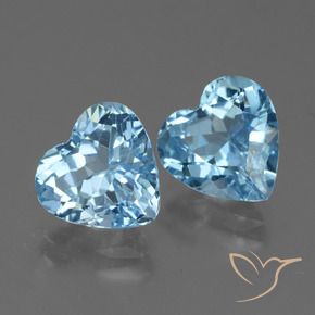 Shop natural 5.84ct Bleu Suisse Topaze gems, Cœur, from Brésil at GemSelect. In stock, global shipping!