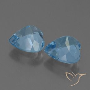 Shop natural 5.84ct Bleu Suisse Topaze gems, Cœur, from Brésil at GemSelect. In stock, global shipping!