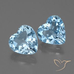 Shop natural 5.14ct Bleu ciel Topaze gems, Cœur, from Brésil at GemSelect. In stock, global shipping!