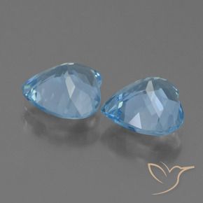 Shop natural 5.14ct Bleu ciel Topaze gems, Cœur, from Brésil at GemSelect. In stock, global shipping!