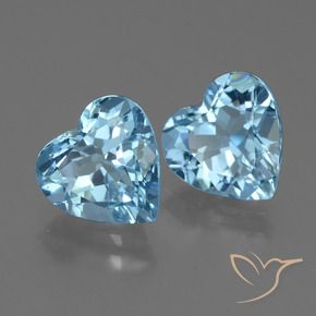 Shop natural 5.80ct Bleu ciel Topaze gems, Cœur, from Brésil at GemSelect. In stock, global shipping!