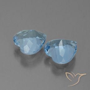 Shop natural 6.30ct Bleu ciel Topaze gems, Cœur, from Brésil at GemSelect. In stock, global shipping!