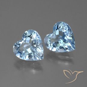 Shop natural 5.73ct Bleu ciel Topaze gems, Cœur, from Brésil at GemSelect. In stock, global shipping!