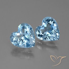 Shop natural 6.00ct Bleu Suisse Topaze gems, Cœur, from Brésil at GemSelect. In stock, global shipping!