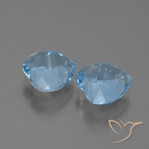Shop natural 6.37ct Bleu ciel Topaze gems, Cœur, from Brésil at GemSelect. In stock, global shipping!