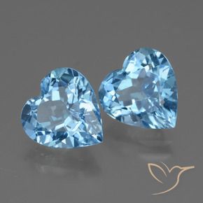 Shop natural 5.75ct Bleu ciel Topaze gems, Cœur, from Brésil at GemSelect. In stock, global shipping!