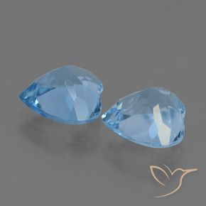 Shop natural 5.86ct Bleu ciel Topaze gems, Cœur, from Brésil at GemSelect. In stock, global shipping!