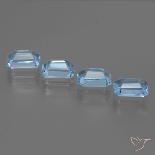 Shop natural 4.98ct Bleu Suisse Topaze gems, Octogone / coupe Émeraude, from Brésil at GemSelect. In stock, global shipping!
