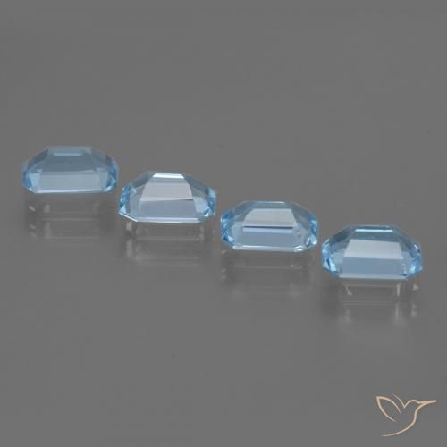Shop natural 4.18ct Bleu Suisse Topaze gems, Octogone / coupe Émeraude, from Brésil at GemSelect. In stock, global shipping!