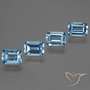 Shop natural 4.56ct Bleu Suisse Topaze gems, Octogone / coupe Émeraude, from Brésil at GemSelect. In stock, global shipping!