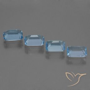 Shop natural 4.76ct Bleu ciel Topaze gems, Octogone / coupe Émeraude, from Brésil at GemSelect. In stock, global shipping!