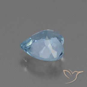 Topaze Bleu ciel naturelle Cœur, 2.66 ct, VVS