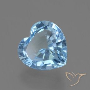 Topaze Bleu ciel naturelle Cœur, 2.88 ct, VVS