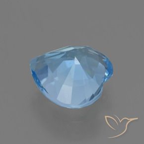 Topaze Bleu ciel naturelle Cœur, 2.88 ct, VVS