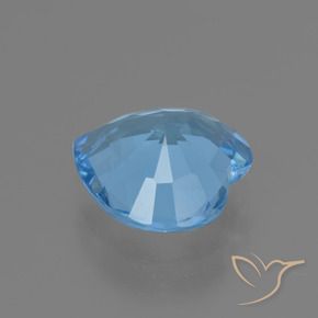 Topaze Bleu Suisse naturelle Cœur, 2.63 ct, VVS
