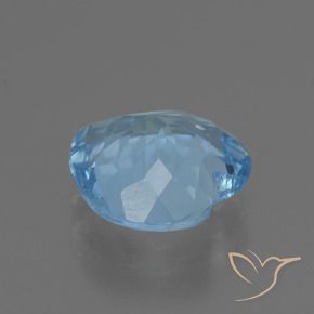 Topaze Bleu Suisse naturelle Cœur, 2.70 ct, VVS-VS