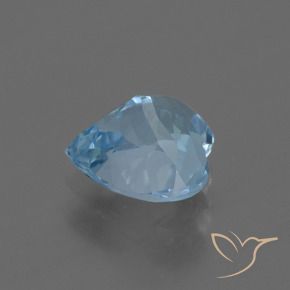 Topaze Bleu ciel naturelle Cœur, 3.15 ct, VVS-VS