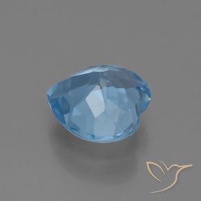 Topaze Bleu Suisse naturelle Cœur, 3.03 ct, VVS