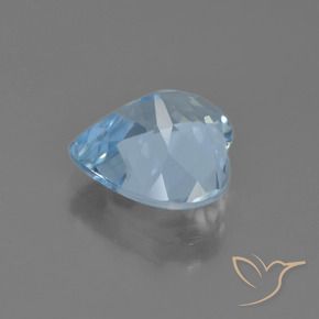 Topaze Bleu ciel naturelle Cœur, 4.04 ct, VS