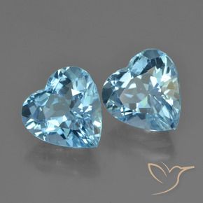 Shop natural 8.65ct Bleu Suisse Topaze gems, Cœur, from Brésil at GemSelect. In stock, global shipping!
