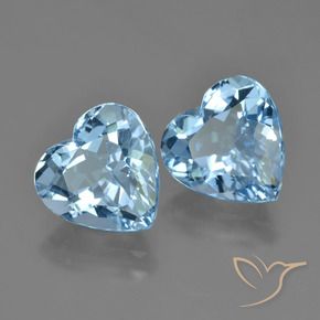 Shop natural 8.64ct Bleu ciel Topaze gems, Cœur, from Brésil at GemSelect. In stock, global shipping!