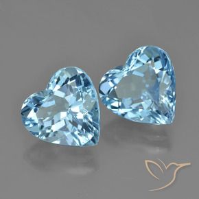 Shop natural 8.42ct Bleu Suisse Topaze gems, Cœur, from Brésil at GemSelect. In stock, global shipping!