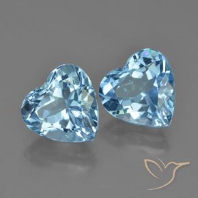Shop natural 8.43ct Bleu Suisse Topaze gems, Cœur, from Brésil at GemSelect. In stock, global shipping!