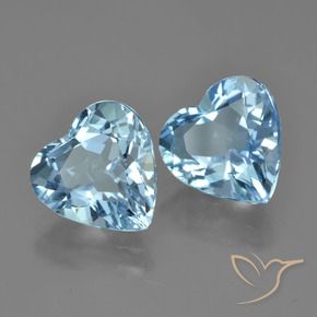 Shop natural 8.34ct Bleu Suisse Topaze gems, Cœur, from Brésil at GemSelect. In stock, global shipping!