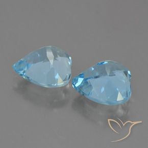 Shop natural 8.36ct Bleu Suisse Topaze gems, Cœur, from Brésil at GemSelect. In stock, global shipping!