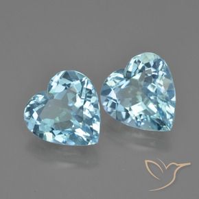 Shop natural 7.42ct Bleu ciel Topaze gems, Cœur, from Brésil at GemSelect. In stock, global shipping!