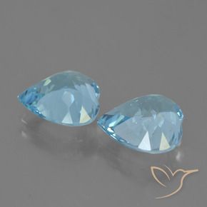 Shop natural 7.42ct Bleu ciel Topaze gems, Cœur, from Brésil at GemSelect. In stock, global shipping!