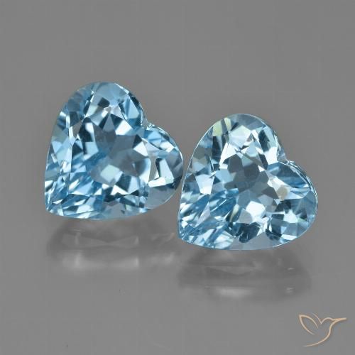 Shop natural 8.48ct Bleu Suisse Topaze gems, Cœur, from Brésil at GemSelect. In stock, global shipping!