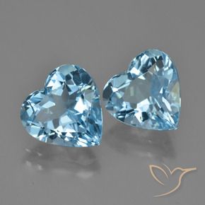 Shop natural 8.48ct Bleu Suisse Topaze gems, Cœur, from Brésil at GemSelect. In stock, global shipping!