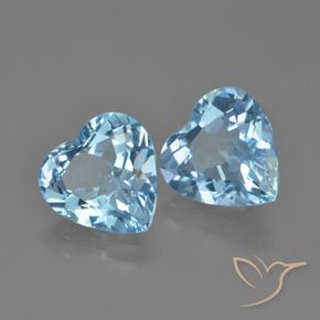Shop natural 7.41ct Bleu ciel Topaze gems, Cœur, from Brésil at GemSelect. In stock, global shipping!