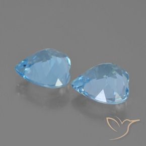 Shop natural 7.41ct Bleu ciel Topaze gems, Cœur, from Brésil at GemSelect. In stock, global shipping!