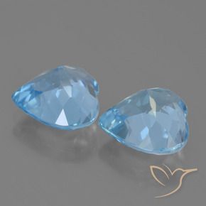 Achetez naturel 8,61ct bleue topaze gems, forme de coeur, en provenance brésil chez gemselect. en stock, livraison internationale!