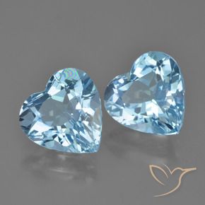 Shop natural 8.34ct Bleu Suisse Topaze gems, Cœur, from Brésil at GemSelect. In stock, global shipping!