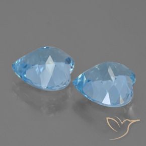 Shop natural 8.34ct Bleu Suisse Topaze gems, Cœur, from Brésil at GemSelect. In stock, global shipping!
