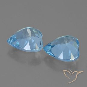 Shop natural 7.83ct Bleu ciel Topaze gems, Cœur, from Brésil at GemSelect. In stock, global shipping!