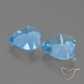 Shop natural 8.45ct Bleu ciel Topaze gems, Cœur, from Brésil at GemSelect. In stock, global shipping!