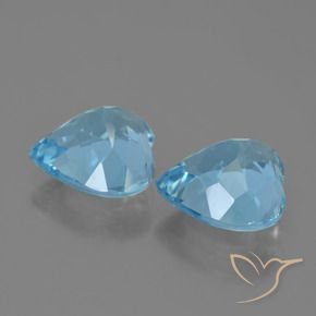 Shop natural 8.42ct Bleu Suisse Topaze gems, Cœur, from Brésil at GemSelect. In stock, global shipping!