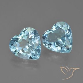 Shop natural 8.81ct Bleu ciel Topaze gems, Cœur, from Brésil at GemSelect. In stock, global shipping!