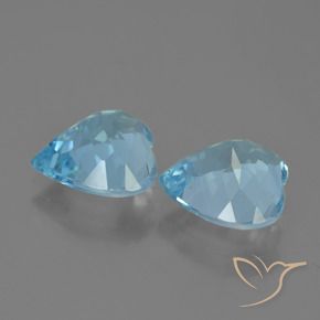 Shop natural 7.65ct Bleu ciel Topaze gems, Cœur, from Brésil at GemSelect. In stock, global shipping!