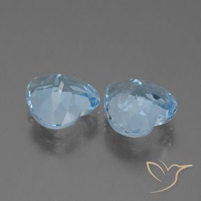 Shop natural 8.28ct Bleu ciel Topaze gems, Cœur, from Brésil at GemSelect. In stock, global shipping!
