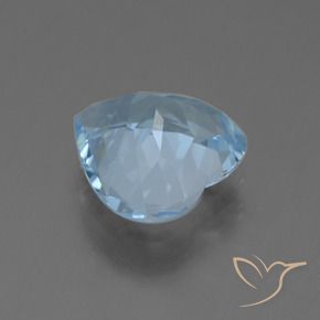 Topaze Bleu Suisse naturelle Cœur, 3.48 ct, VVS