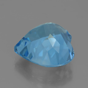 Topaze Bleu intense naturelle Forme de coeur, 9.76 ct, VVS