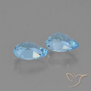 Shop natural 1.63ct Bleu ciel Topaze gems, En forme de poire, from Brésil at GemSelect. In stock, global shipping!