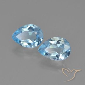 Shop natural 1.70ct Bleu ciel Topaze gems, En forme de poire, from Brésil at GemSelect. In stock, global shipping!